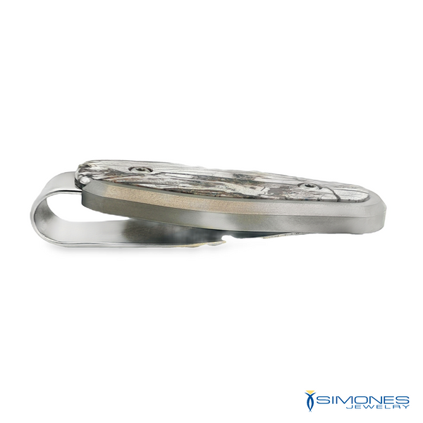 Titanium Money Clip Mammoth Tusk Image 2 Simones Jewelry, LLC Shrewsbury, NJ