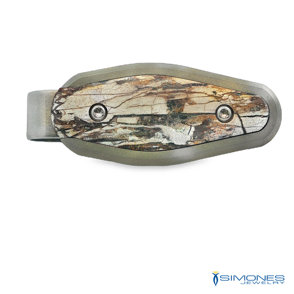 Titanium Money Clip Mammoth Tusk Simones Jewelry, LLC Shrewsbury, NJ