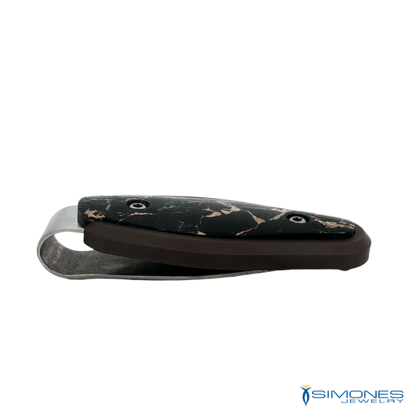 Titanium Money Clip Obsidian/Bronze Image 2 Simones Jewelry, LLC Shrewsbury, NJ