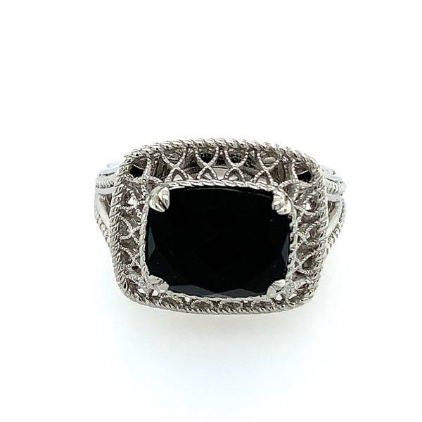 Sterling Silver & Faceted Black Onyx Ring Simones Jewelry, LLC Shrewsbury, NJ