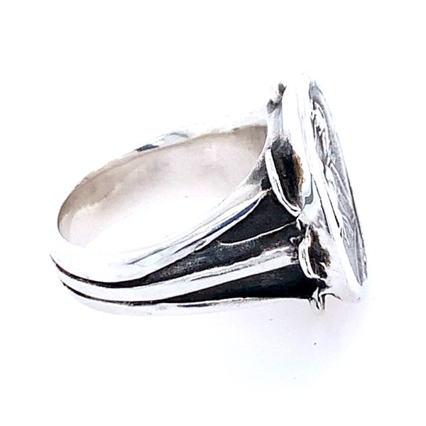 Sterling Silver Roman Antiqued Ring Image 3 Simones Jewelry, LLC Shrewsbury, NJ