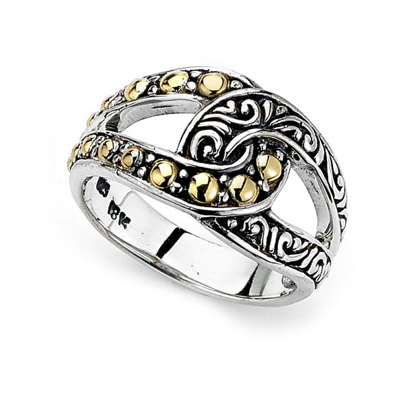 Sterling Silver & Gold Ring Simones Jewelry, LLC Shrewsbury, NJ