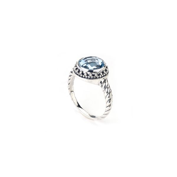 Sterling Silver Blue Topaz Ring Simones Jewelry, LLC Shrewsbury, NJ
