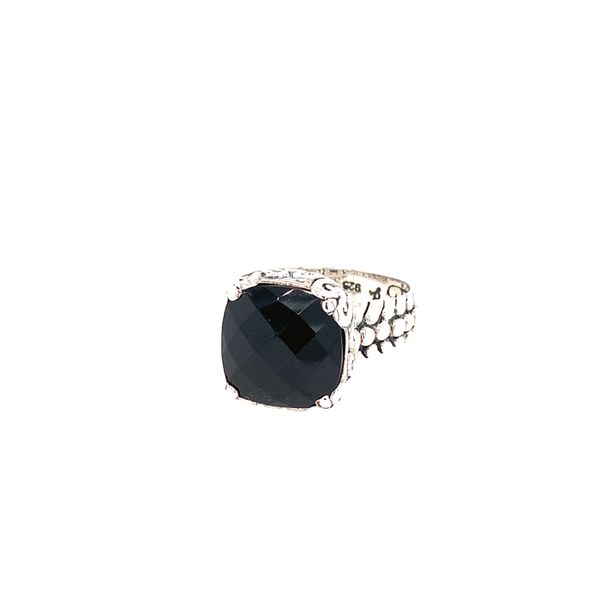 Sterling Silver Black Onyx Ring Image 2 Simones Jewelry, LLC Shrewsbury, NJ