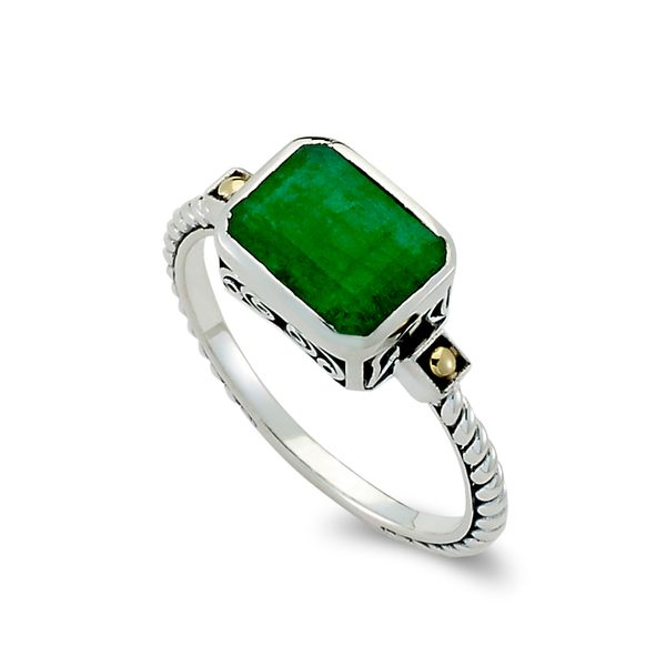 Sterling Silver Emerald Ring Simones Jewelry, LLC Shrewsbury, NJ