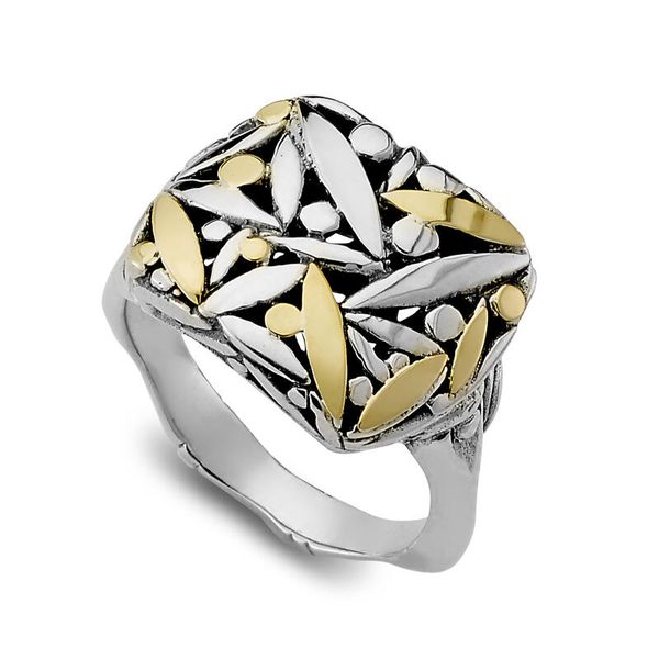 Sterling Silver & 18K Gold Ring Simones Jewelry, LLC Shrewsbury, NJ