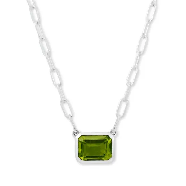 Sterling Silver Peridot Necklace Simones Jewelry, LLC Shrewsbury, NJ