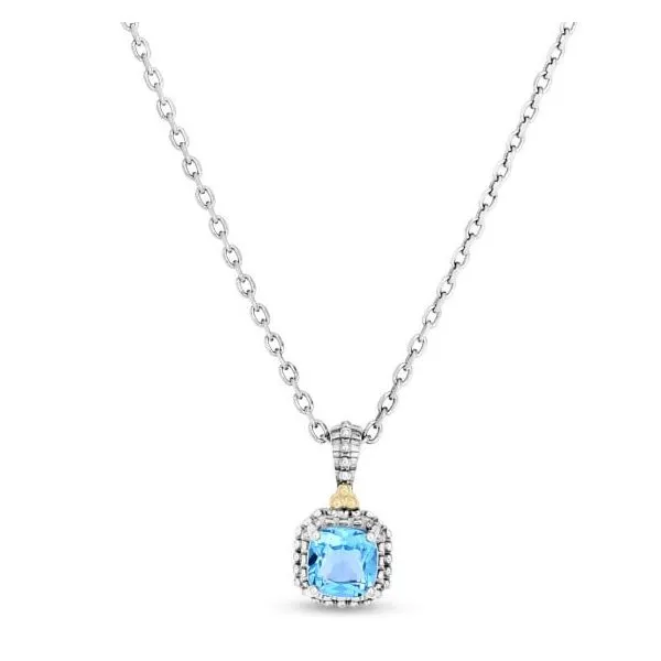 Sterling Silver Blue Topaz Necklace Simones Jewelry, LLC Shrewsbury, NJ
