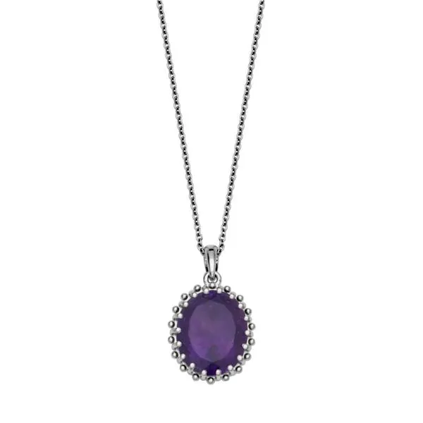 Sterling Silver Amethyst Necklace Simones Jewelry, LLC Shrewsbury, NJ