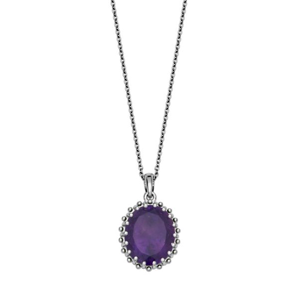 Sterling Silver Amethyst Necklace Simones Jewelry, LLC Shrewsbury, NJ