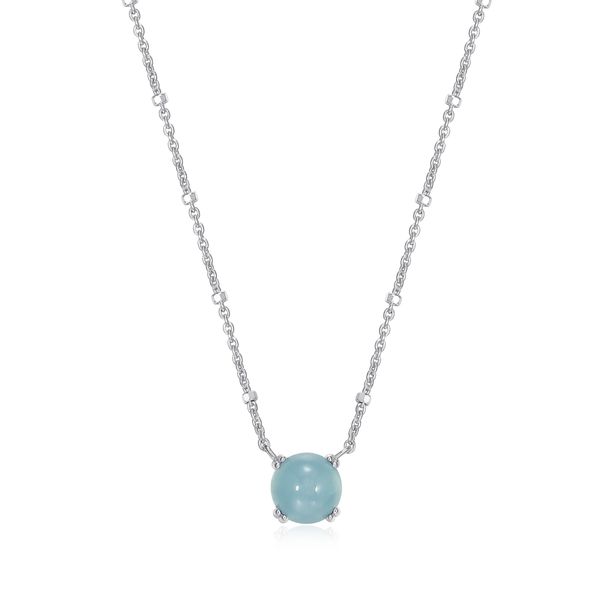 Sterling Silver Aquamarine Necklace Simones Jewelry, LLC Shrewsbury, NJ