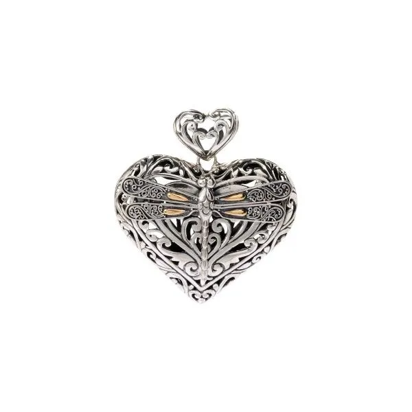 Sterling Silver & 18K Heart Simones Jewelry, LLC Shrewsbury, NJ