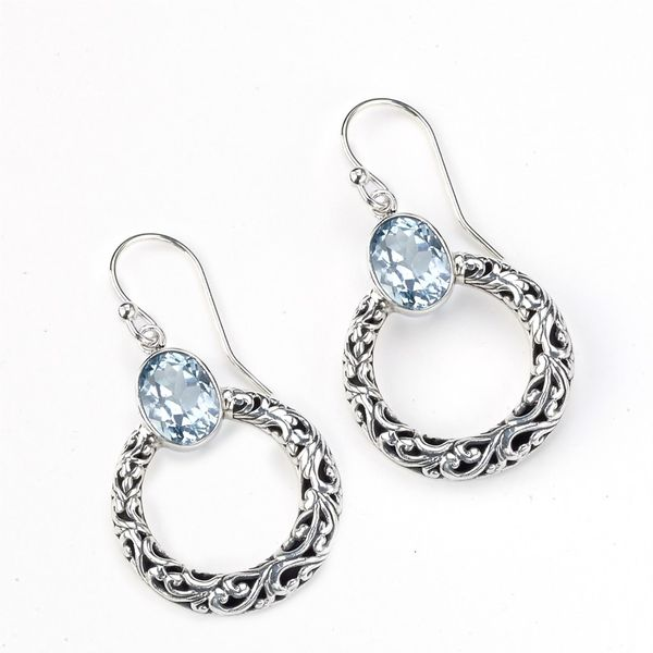 Sterling Silver & Blue Topaz Earrings Simones Jewelry, LLC Shrewsbury, NJ