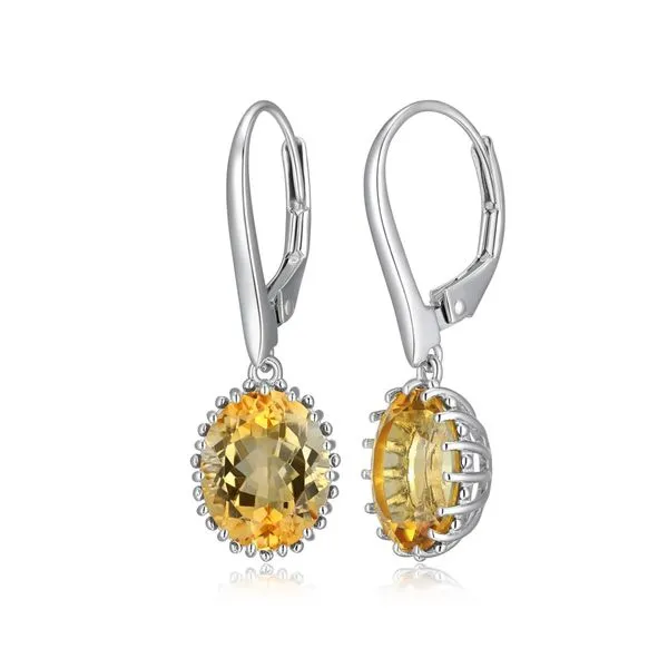 Sterling Silver Citrine Earrings Simones Jewelry, LLC Shrewsbury, NJ