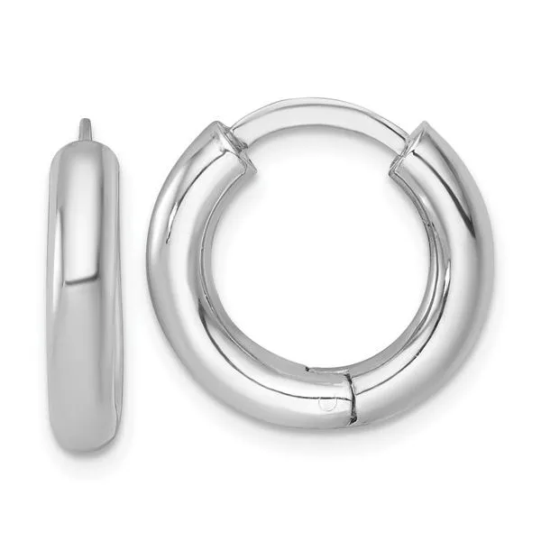 Sterling Silver Polished Huggie Earrings Simones Jewelry, LLC Shrewsbury, NJ
