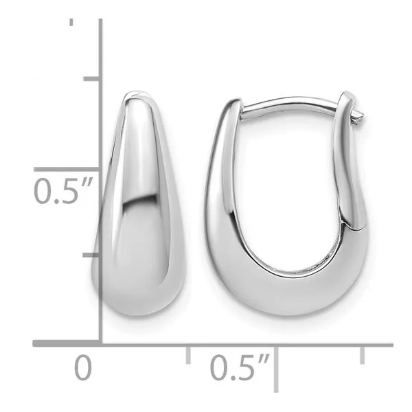 Sterling Silver Hinged Earrings Image 2 Simones Jewelry, LLC Shrewsbury, NJ