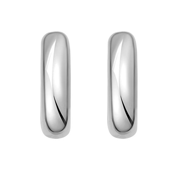 Silver Hoop Image 2 Simones Jewelry, LLC Shrewsbury, NJ