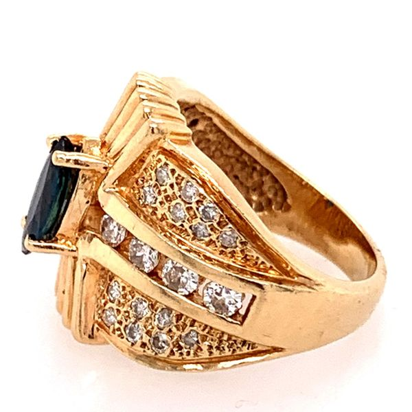 Estate Sapphire & Diamond Ring Image 3 Simones Jewelry, LLC Shrewsbury, NJ