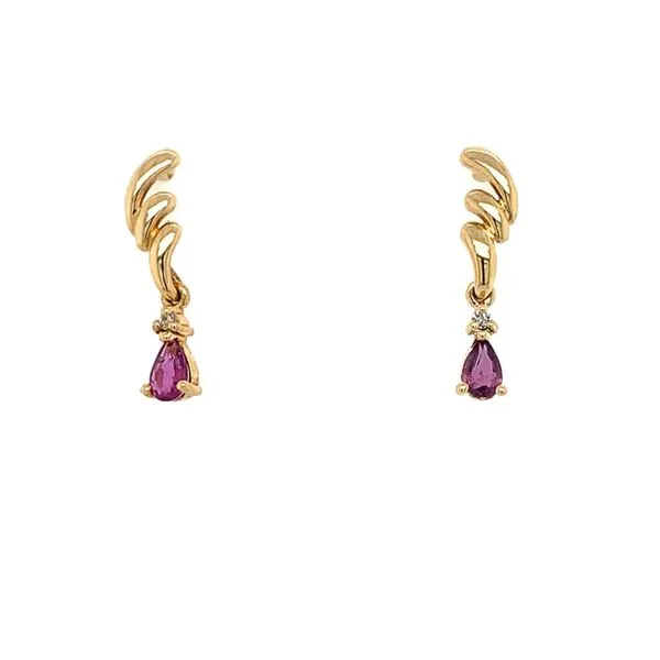 Estate Rhodolite Garnet Earrings Simones Jewelry, LLC Shrewsbury, NJ