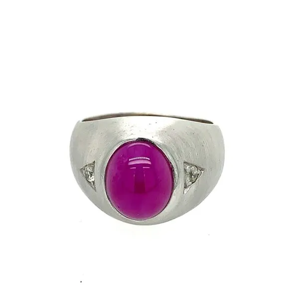 Pink Star Sapphire Estate Ring 001-701-00081 14KW Simones