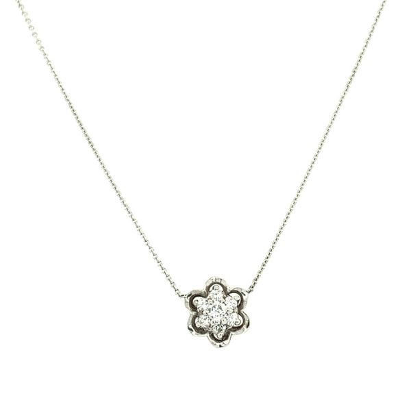 Diamond Flower Style Pendant Simones Jewelry, LLC Shrewsbury, NJ