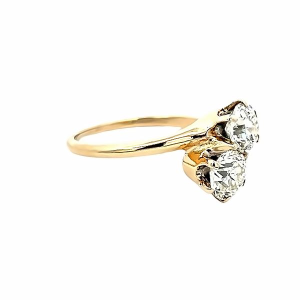 Estate Double Diamond Ring Image 2 Simones Jewelry, LLC Shrewsbury, NJ