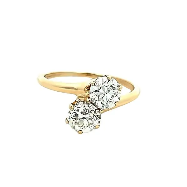 Estate Double Diamond Ring Simones Jewelry, LLC Shrewsbury, NJ