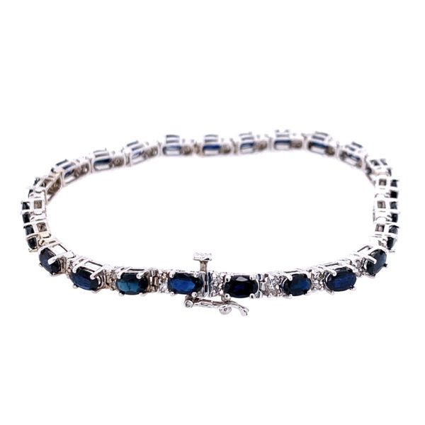 Sapphire & Diamond Estate Bracelet Simones Jewelry, LLC Shrewsbury, NJ