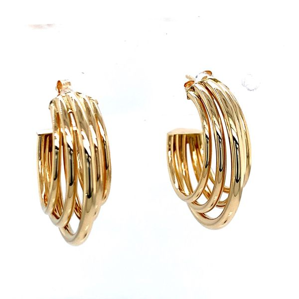 Gold Hoop Estate Earrings Simones Jewelry, LLC Shrewsbury, NJ