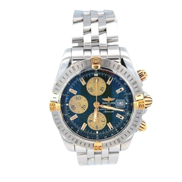 Breitling Chronographe Chronometre Automatic Gold & Stainless ( Preowned ) Simones Jewelry, LLC Shrewsbury, NJ