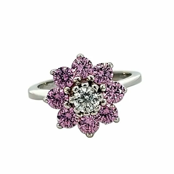 White Gold Flower Ring Simones Jewelry, LLC Shrewsbury, NJ