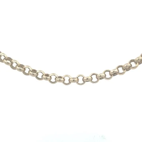 14K Yellow Rolo Link Necklace Simones Jewelry, LLC Shrewsbury, NJ