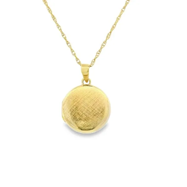 14K Round Small Locket ( Estate) Image 2 Simones Jewelry, LLC Shrewsbury, NJ