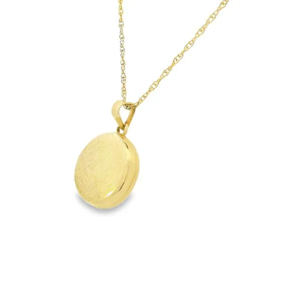 14K Round Small Locket ( Estate) Image 3 Simones Jewelry, LLC Shrewsbury, NJ
