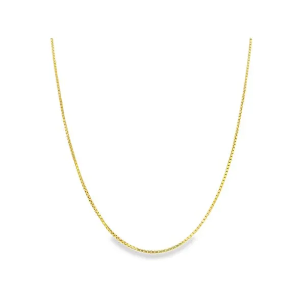 18 Karat Box Chain Image 4 Simones Jewelry, LLC Shrewsbury, NJ
