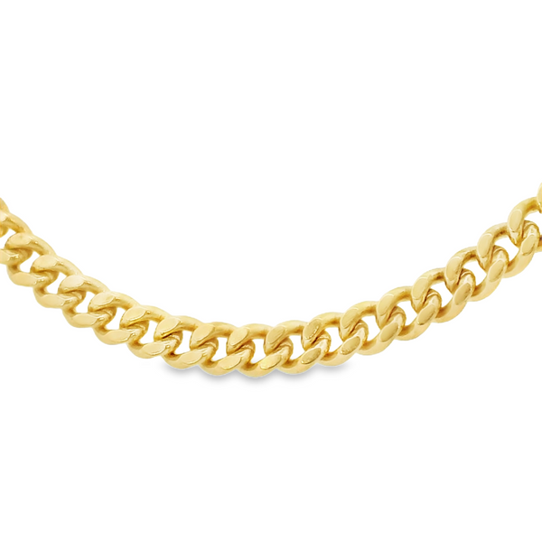 18K Yellow 2.76mm Solid Curb Link 20