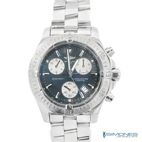 Breitling Colt Chronometre Blue Dial Panda Chronograph ( Quartz) Simones Jewelry, LLC Shrewsbury, NJ