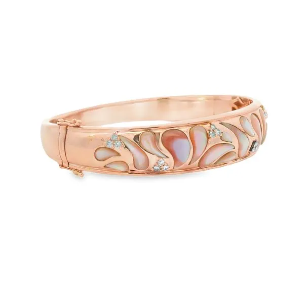 14K Rose Gold Bangle Image 2 Simones Jewelry, LLC Shrewsbury, NJ