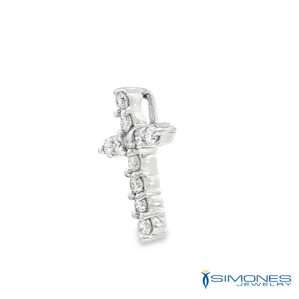 White Gold Diamond Cross (Estate) Image 3 Simones Jewelry, LLC Shrewsbury, NJ