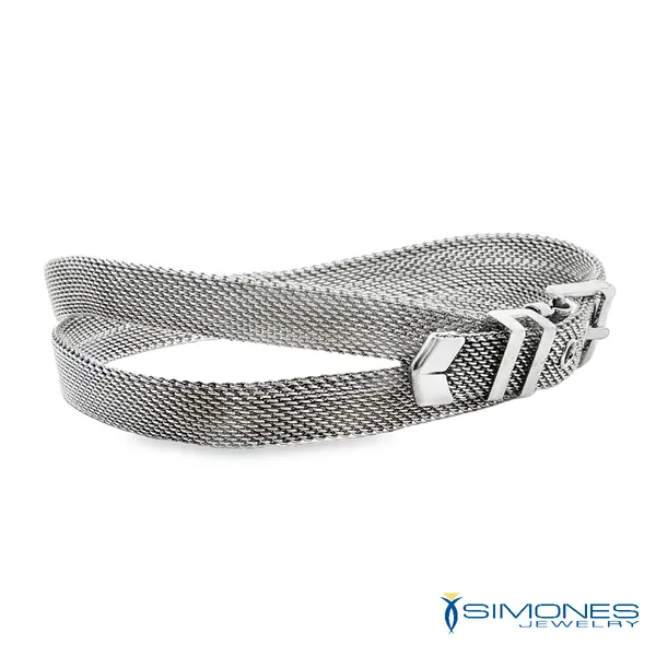Sterling Silver Wrap Bracelet Image 2 Simones Jewelry, LLC Shrewsbury, NJ