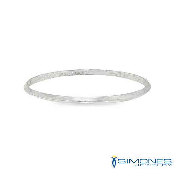 Knife Edge Silver Bangle Simones Jewelry, LLC Shrewsbury, NJ