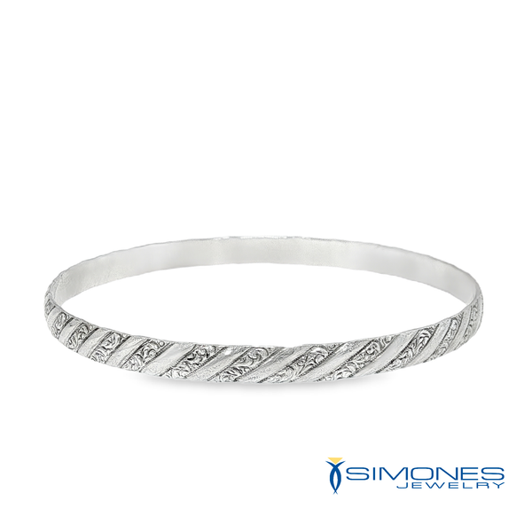 Silver Bangle Simones Jewelry, LLC Shrewsbury, NJ