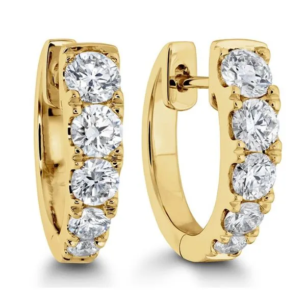 Memoire Diamond Huggies 001 150 02056 18KY Simon Jewelers
