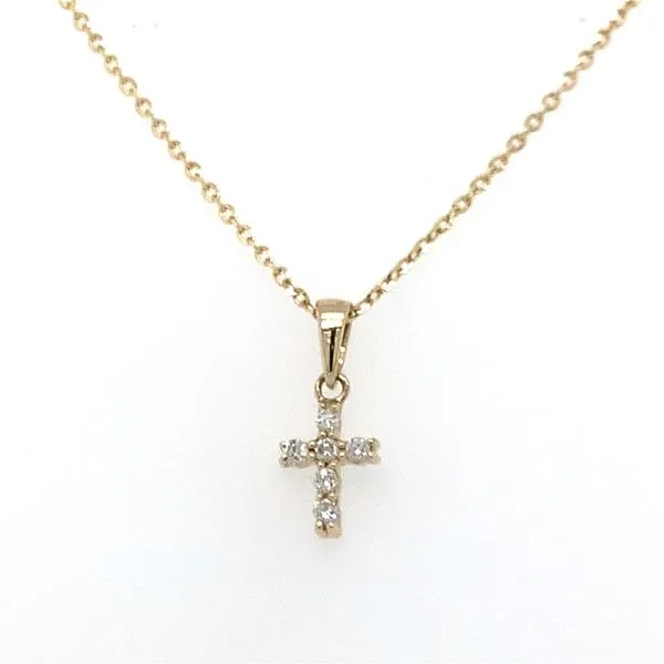 Mini Diamond Cross Pendant Simon Jewelers High Point, NC
