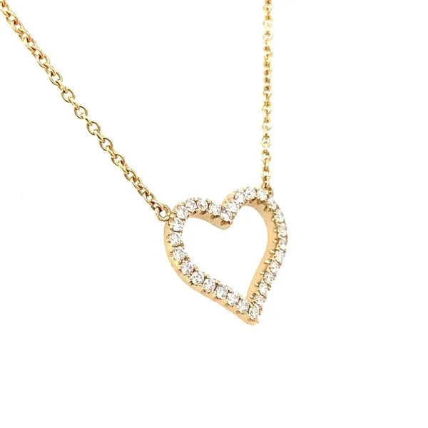 Diamond Heart Pendant Necklace Image 2 Simon Jewelers High Point, NC