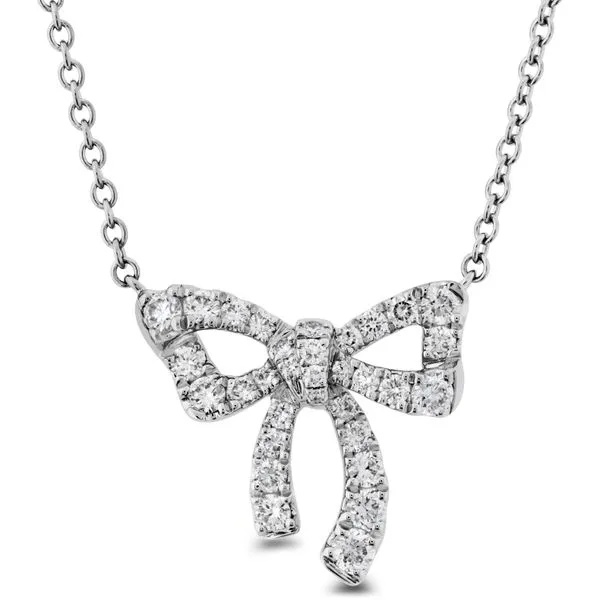 Diamond Bow Pendant Necklace Simon Jewelers High Point, NC