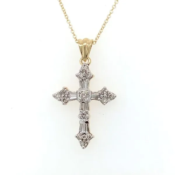 Diamond Cross Pendant Necklace