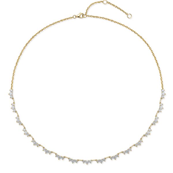Trinity Half Line Diamond Necklace Simon Jewelers High Point, NC