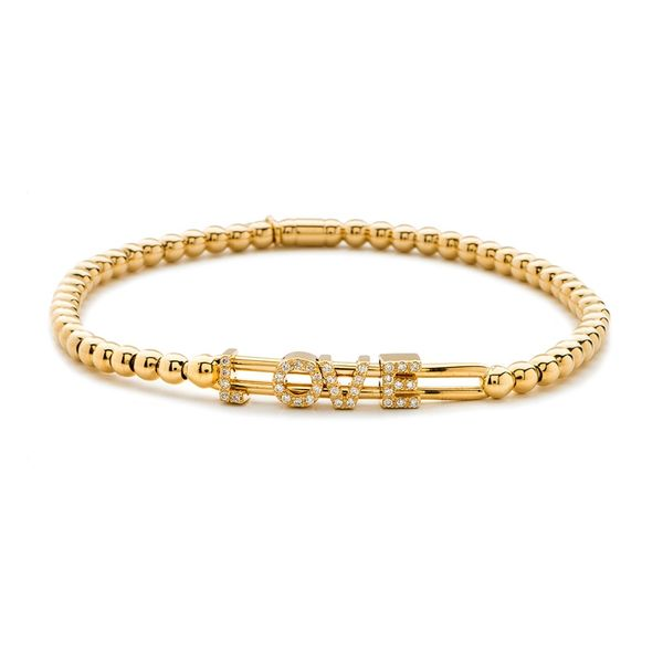 Love Diamond Slide Stretch Bracelet Simon Jewelers High Point, NC