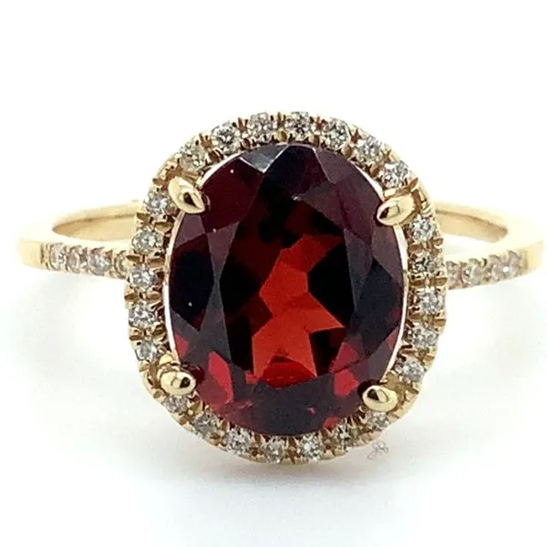 Garnet and Diamond Ring Simon Jewelers High Point, NC